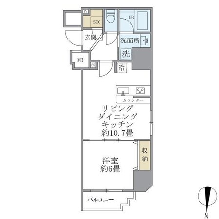 フェリーチェ錦糸町の物件間取画像